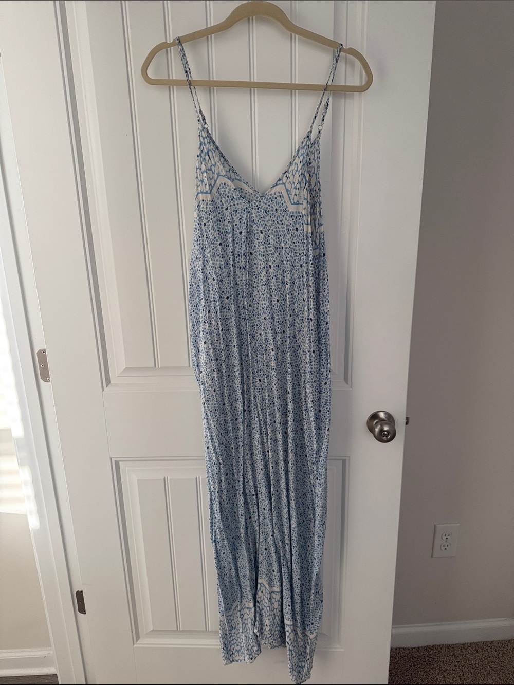 lovestitch Blue and White Floral Maxi Dress